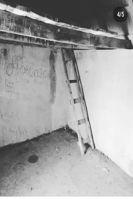 interior del refugio La Estiva antes de la reforma